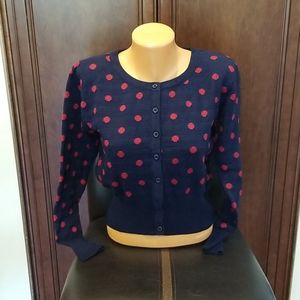 Got the Dot Circus Cardigan Sweater Read Sz S  6
